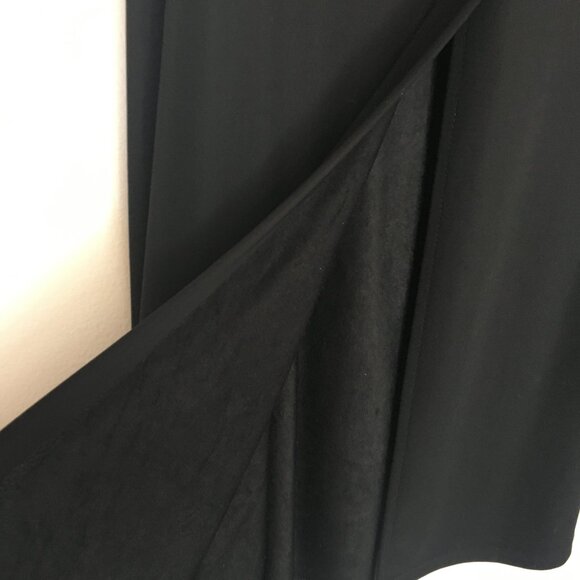 Midi Black Skirt Front Opening  Briggs New York Petite  SZ M/P - Picture 4 of 5